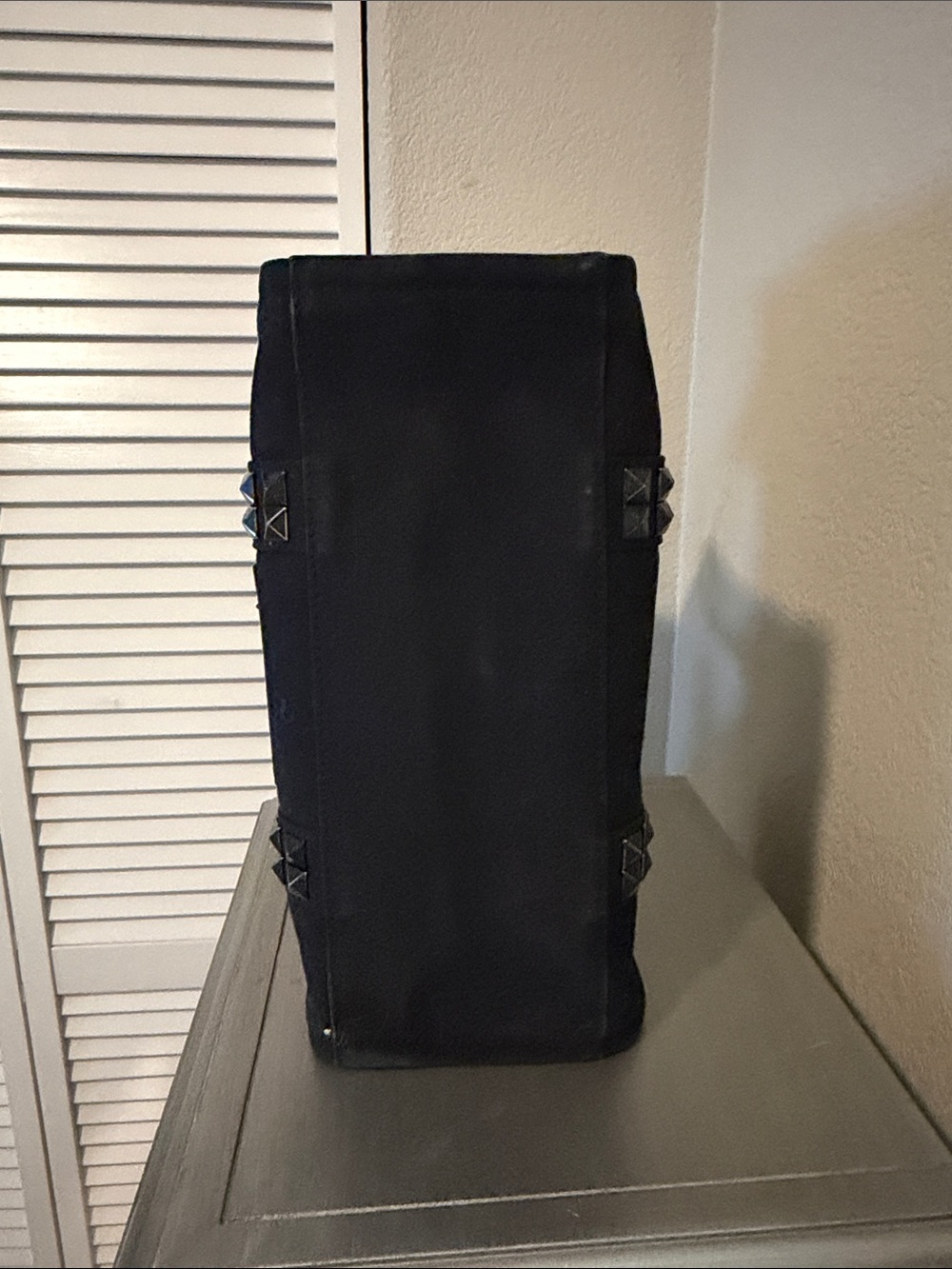 Marc Jacobs Black Studded Canvas Tote Bag - Picture 6 of 7